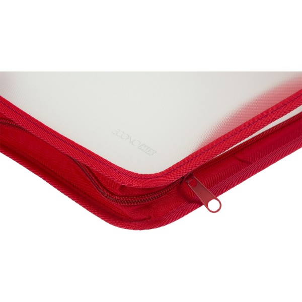 Папка на блискавці пластикова Economix B5 червона (20) E31645-03