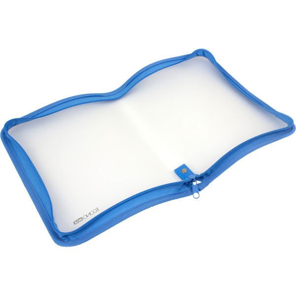 Папка на блискавці пластикова Economix B5 блакитна (20) E31645-11