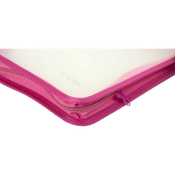 Папка на блискавці пластикова Economix B5 рожева E31645-09