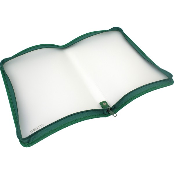 Папка на блискавці пластикова Economix A4 зелена (30) E31644-04