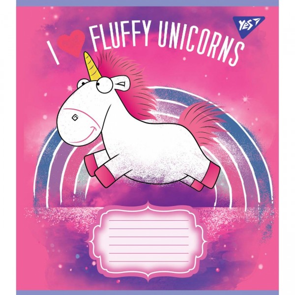 Зошит 12 аркушів лінія YES Unicorns (25) (250) 763454
