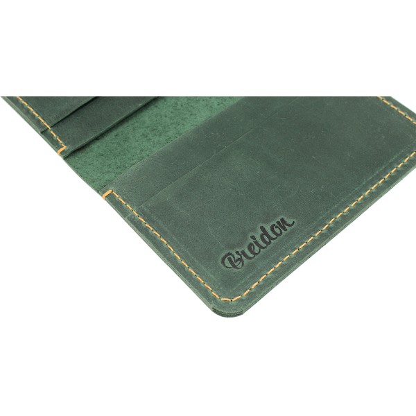 Партмоне Small шкіра зелене Breidon