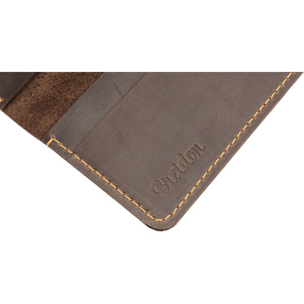 Партмоне Small шкіра темно-коричневе Breidon