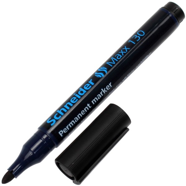 Маркер Permanent Schneider 130 1-3мм черный (10) (400) S113001