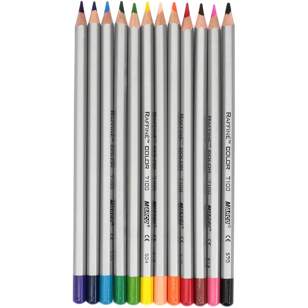 Олівці кольорові Marco 12 кольорів сіра коробка (12) (240) 7100-12CB 