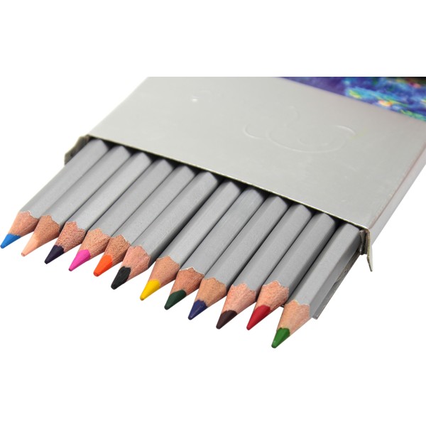 Олівці кольорові Marco 12 кольорів сіра коробка (12) (240) 7100-12CB 