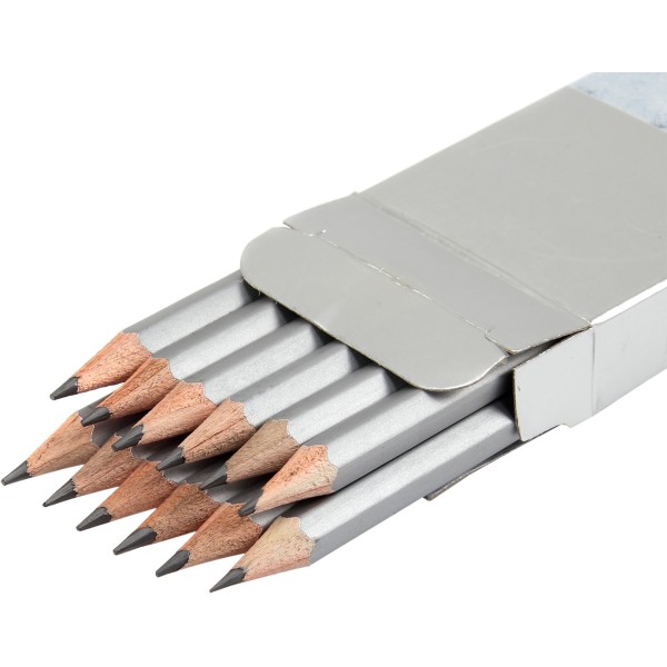 Набiр олівців графітних Marco CB mix різна твердість H-4B (1) (12) (240) 7000DM-12