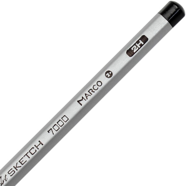 Олівець графітний Marco 2H (12) (144) (2880) 7000DM-12CB
