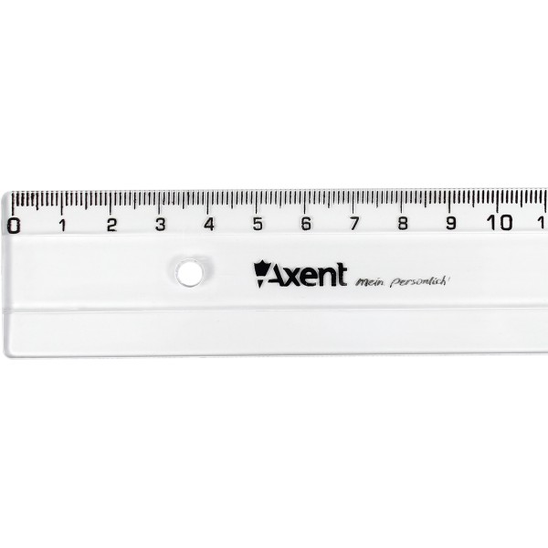 Лінійка пластикова прозора 50см Axent (50) 7350