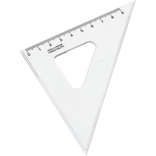 Трикутник пластиковий 45/113 Koh-i-noor прозорий (50) 745398