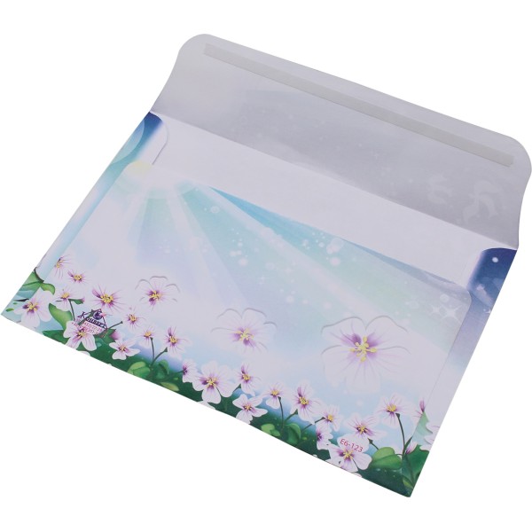 Конверт поштовий С5 (2+0) кольоровий самосклеювальний адресна сітка 140х220мм (10) (100)