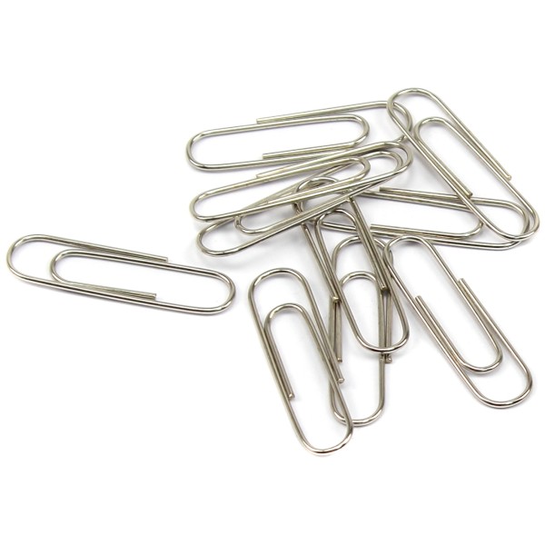 Скрепки 28мм Axent круглые никелированные 100 шт (20) (240) 4101