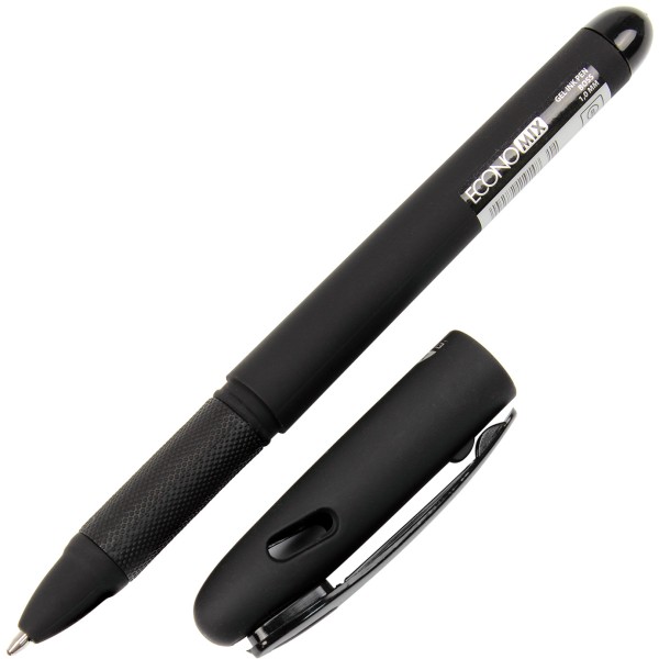 Ручка гелева Economix Boss 1,0 мм чорна (12) (144) E11914-01