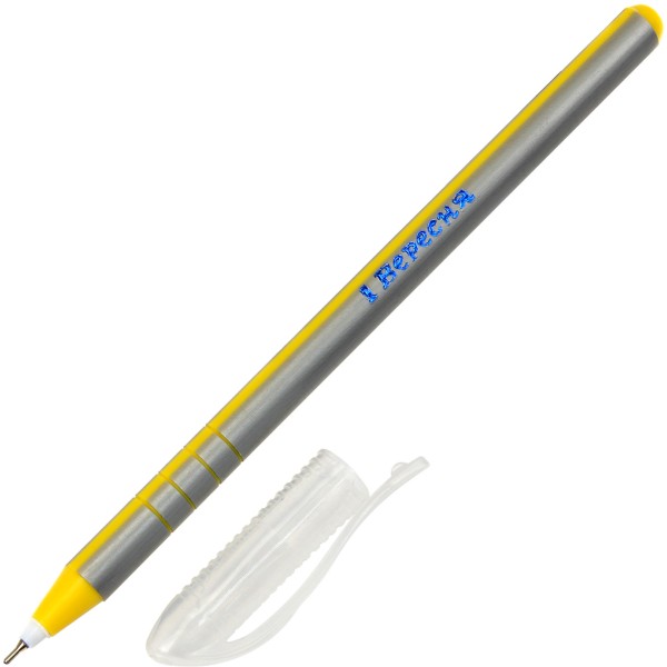 Ручка кулькова масляна 1 Вересня Silver 410952 синя