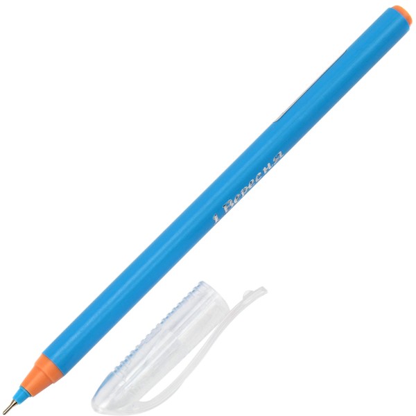 Ручка шариковая масляная 1 Вересня Plaza Pine 411052 синяя