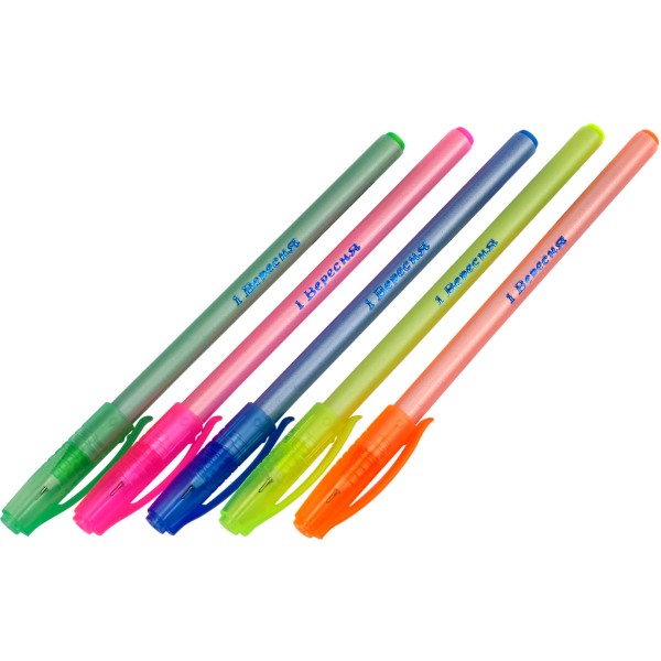 Ручка кулькова масляна 1 Вересня D'Fine Pearl 411080 синя