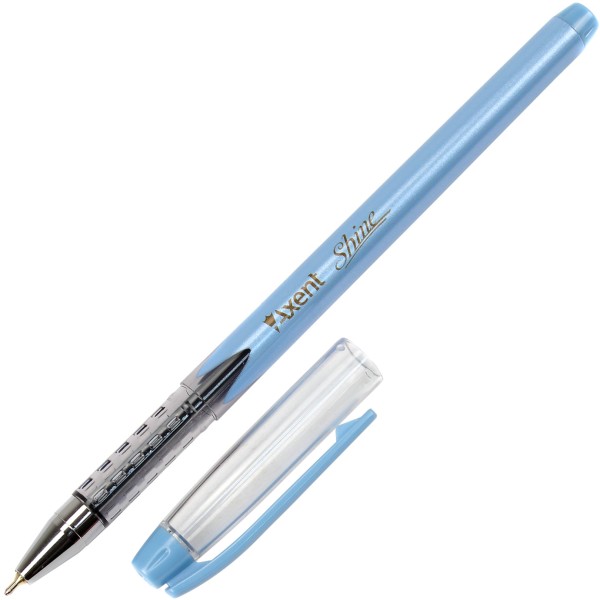 Ручка масляна кулькова Axent Shine 0,7 мм синя (12) (144) 1063-02