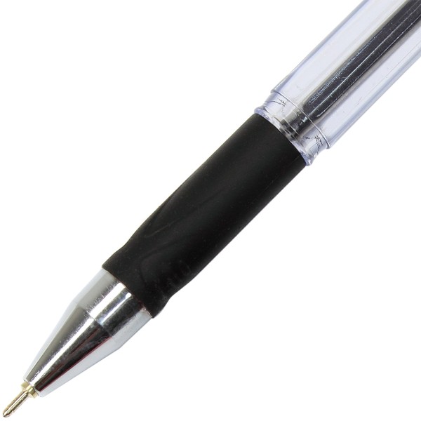 Ручка масляна кулькова Hiper Next 0,7 мм чорна (10) (100) HO-175