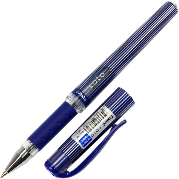 Ручка кулькова Axent Solo 0,5мм синя (12) (144) AB1003-02