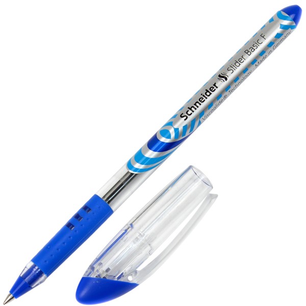 Ручка кулькова Schneider Slider F Blue синя (10) S151003