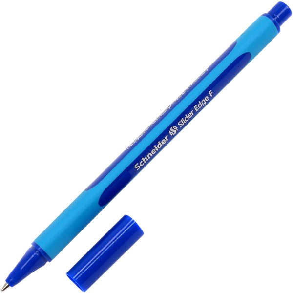 Ручка кулькова Schneider Slider F Edge 0,7мм синя (10) S152003