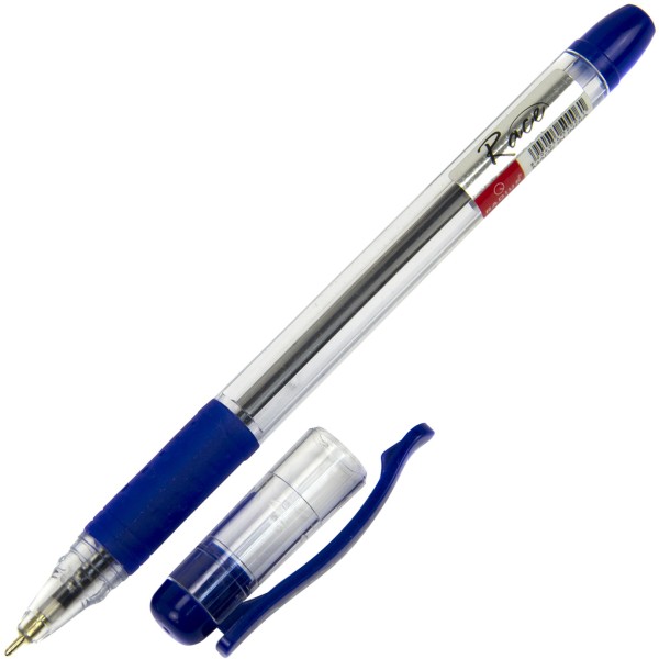 Ручка кулькова Radius Race 0,7мм синя прозорий корпус (12) (144) (1728) 0061