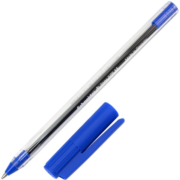 Ручка шариковая Schneider Tops 505M 0,7мм синяя прозрачный корпус (50) S150603