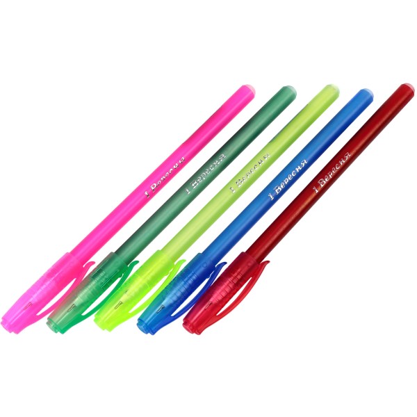 Ручка шариковая 1 Вересня D'Fine 0,6мм синяя (30) (50) (600) (2400) 411081