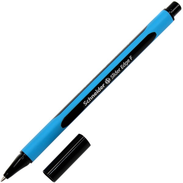 Ручка кулькова Schneider Slider F Edge чорна (10) S152001