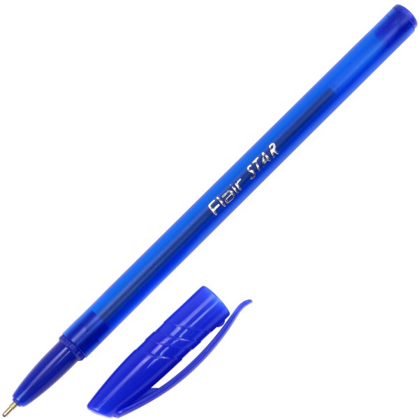 Ручка кулькова Flair Star 1 мм синя (50) (1000) (2000) 1104/1188