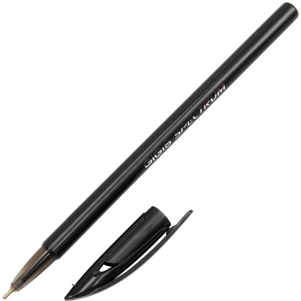 Ручка кулькова Unimax Spectrum 1 мм чорна (50) UX-100-01