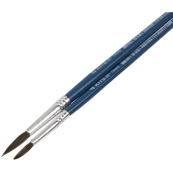 Набір пензлів 2 шт Kite (поні, круглий 4,8) в пеналі K18-346