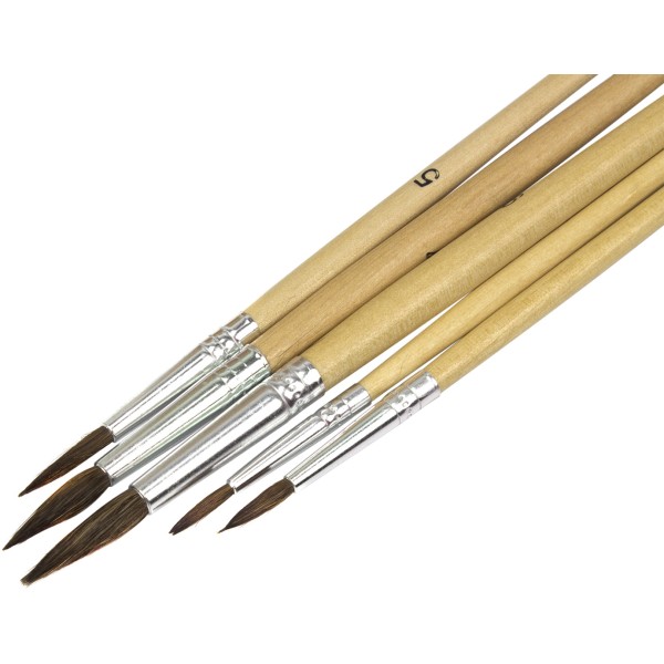 Набір пензлів 5 шт CoolForSchool (1,3,5,7,9) (24) CF60823