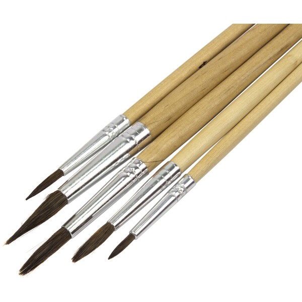 Набір пензлів 5 шт CoolForSchool (2,4,6,8,10) (24) CF60824