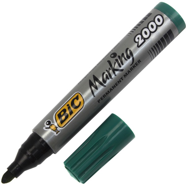 Маркер Bic 2000 Permanent 0,8-3мм зелений (12) 820912/0026/8209123