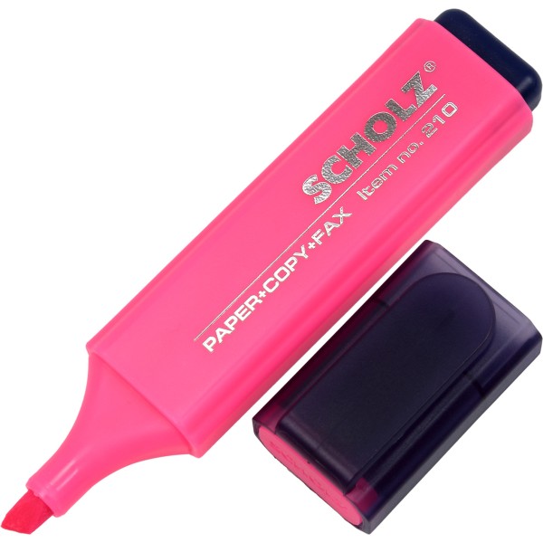 Текстмаркер Sсholz 1-5мм рожевий (10) 210