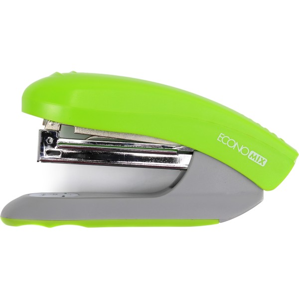 Степлер Economix 30 аркушів 24/6,26/6  пластиковий салатовий E40286-13 