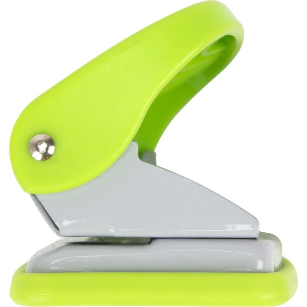 Дирокол Economix 10 аркушів з лінійкою, пластиковий салатовий (6) (12) E40133-13