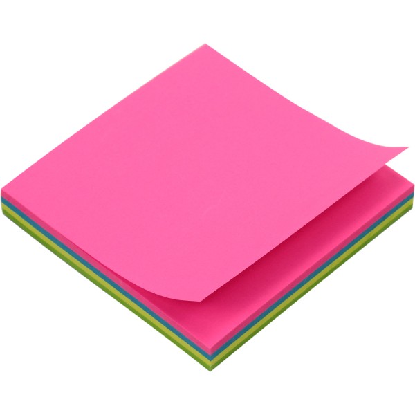 Блок для заміток з липким шаром 75х75мм Economix 4 кольори 100 аркушів (12) E20948