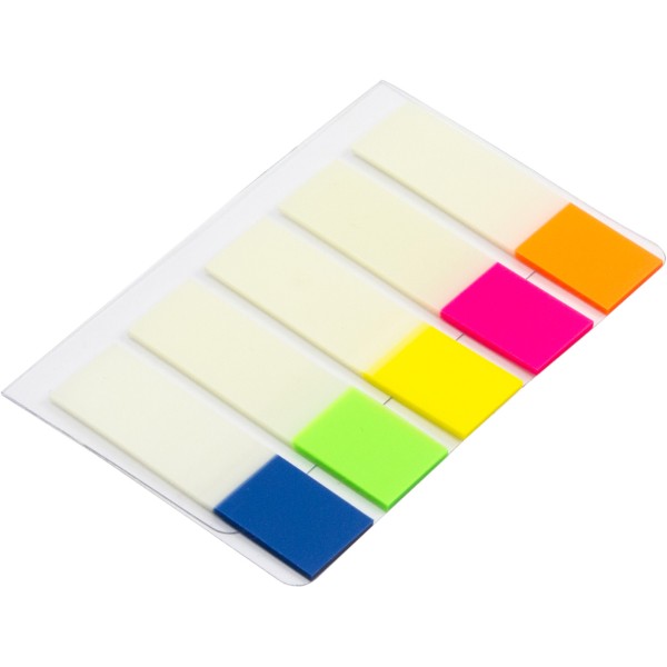 Стікери-закладки пластикові Optima 45х12 мм 100 аркушів (24) O25531