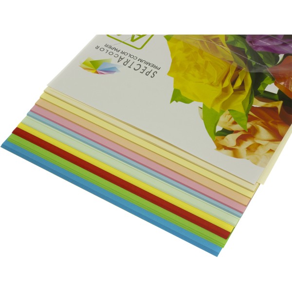 Папір кольоровий А4 80г/м2 супер мікс 10х10 Spectra Color-Rainbow Pack IT 85 B 100 шт (22) (25)