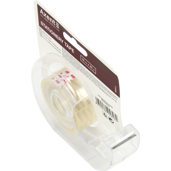 Стрічка клейка канцелярська Axent 3050 19ммх20 ярдів(18,29м) у диспенсері