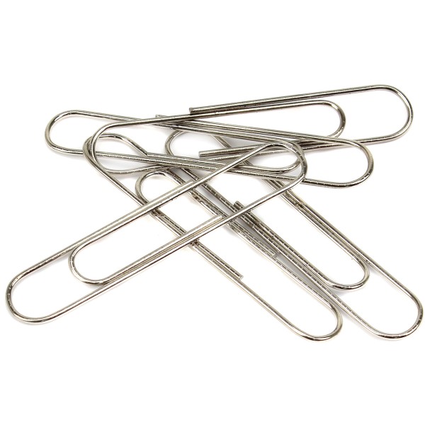 Скріпки "Economix" №Е41011 78мм (50шт) круг. з насічкою(10)(100)