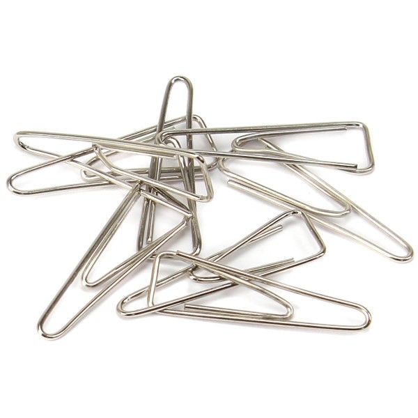 Скріпки Economix 28 мм 100 шт трикутні Е41014