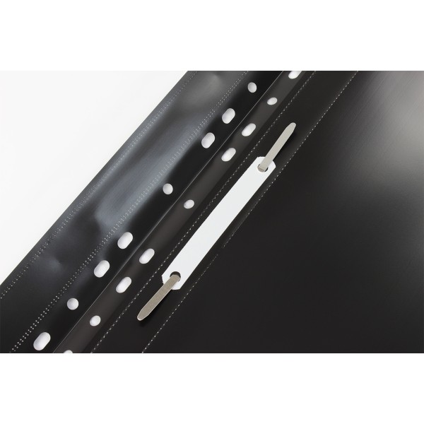 Папка-швидкозшивач Economix А4 з перфорацією глянцева прозорий верх чорна (10) (300) E31510-01 