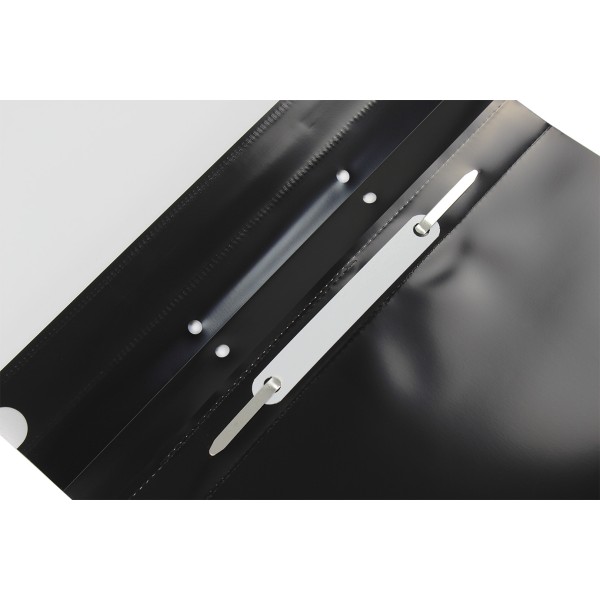 Папка-швидкозшивач Economix А5 з перфорацією прозорий верх чорна (10) (400) E31506-01 