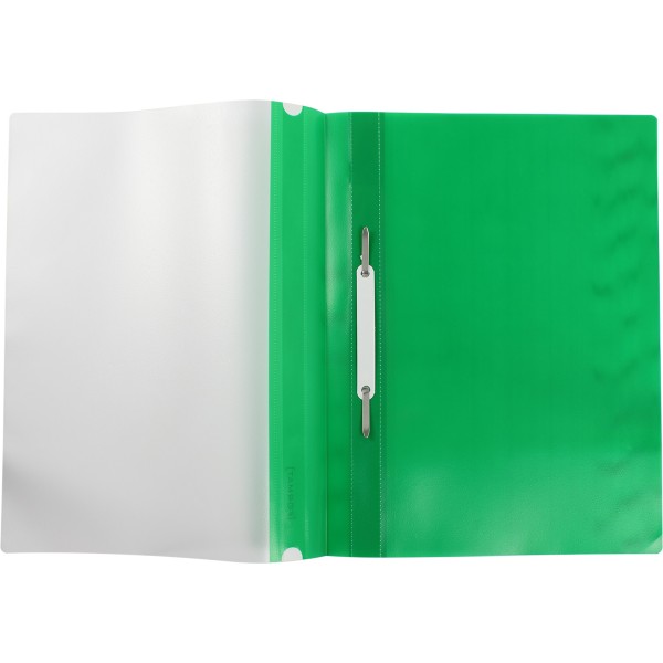 Папка-швидкозш. "Economix Light" №E38503-04 А4 з прозор.верхом,без перфор.,апельс.,зелена(10)(300)