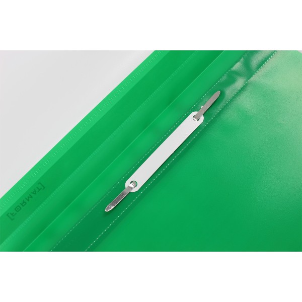 Папка-швидкозш. "Economix Light" №E38503-04 А4 з прозор.верхом,без перфор.,апельс.,зелена(10)(300)