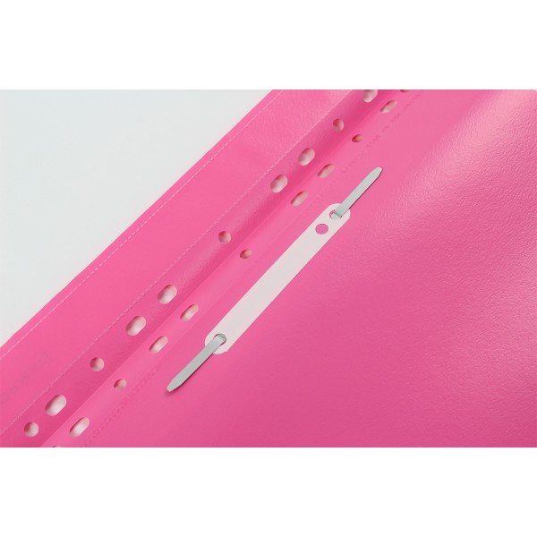 Папка-швидкозшивач Economix Light A4 з прозорим верхом, з перфорацією, апельсин, рожева (10) (300) F38504-09