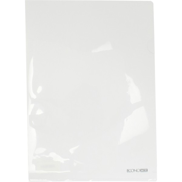 Папка-куточок Economix А4 щільна біла (10) E31153-14 